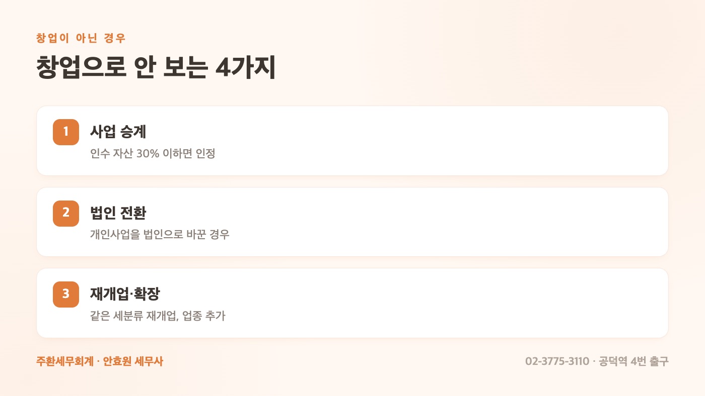 창업으로 보지 않는 네 가지