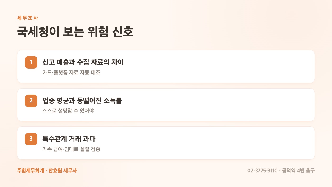 국세청이 보는 위험 신호